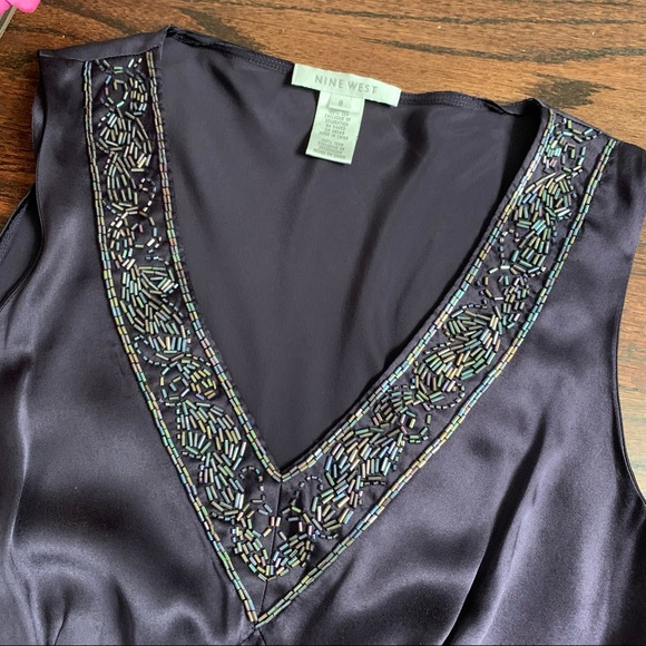 Nine West 100% silk top, size 8 - Picture 3 of 6